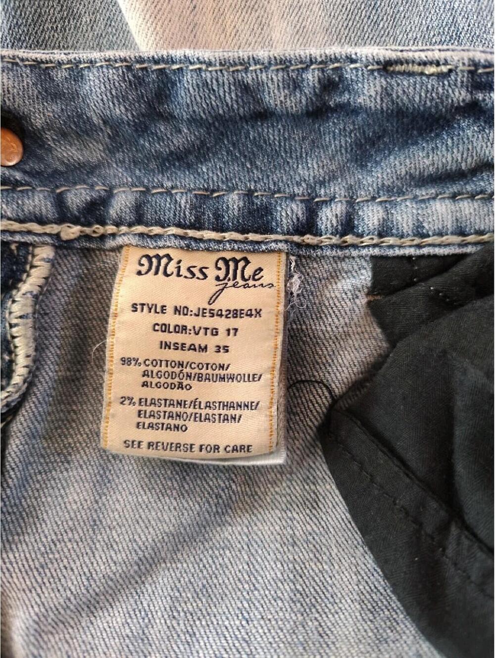 Miss Me Bootcut Mid Waist Jeans Women's Blue Size 32 - Picture 12 of 12